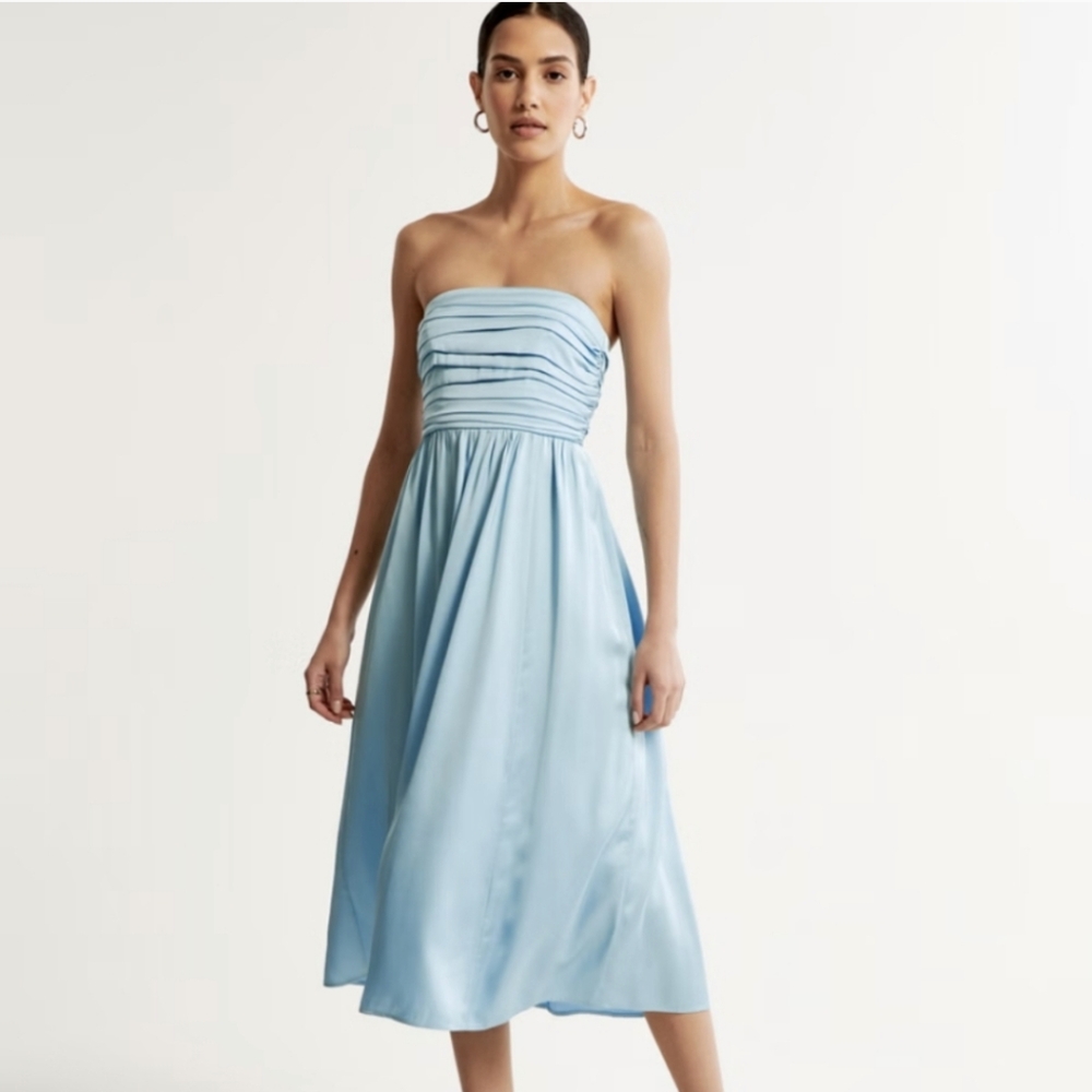 Abercrombie satin midi dress